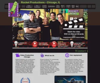 Rocketchicago.com(Rocket Productions Digital Video Production & Post Production Chicago) Screenshot