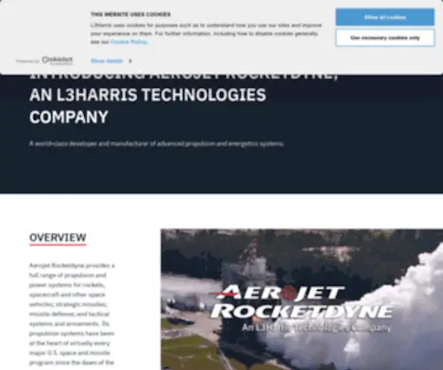 Rocket.com(Aerojet Rocketdyne) Screenshot