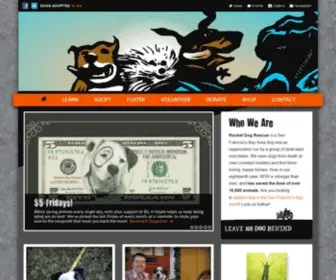 Rocketdogrescue.org(Home page content) Screenshot