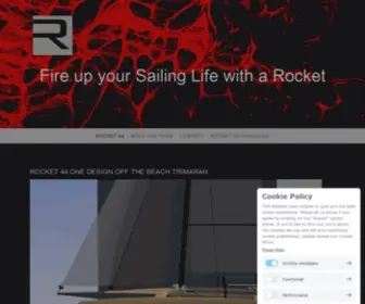 Rocketfactorytrimarans.com(About the Rocket 44) Screenshot
