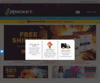 Rocketfireworks.ca(ROCKET FIREWORKS CANADA) Screenshot