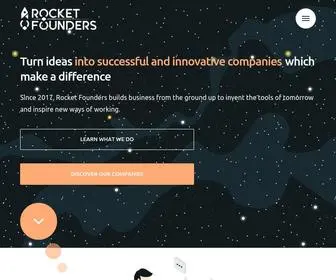 Rocketfounders.co(Turn ideas into successful and innovative companies which make a difference) Screenshot
