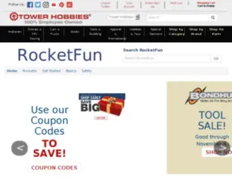 Rocketfun.com(Model Rocket Retailer) Screenshot