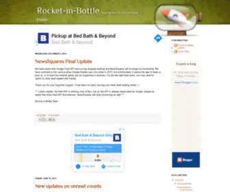 Rocketinbottle.com(Rocket-in-Bottle) Screenshot