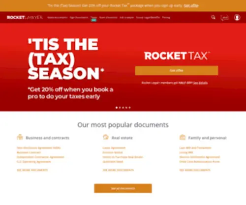 Rocketlawyer.com(Rocket Lawyer) Screenshot