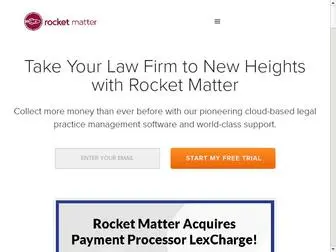Rocketmatter.com(Cloud-Based Legal Case Management & Billing Software) Screenshot