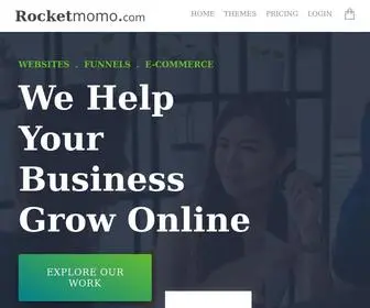 Rocketmomo.com(RocketMoMo Easy DIY web design) Screenshot