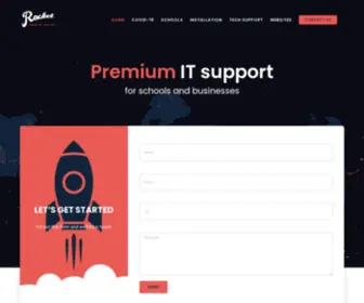 Rocketpeople.co.uk(IT Support for schools and businesses) Screenshot