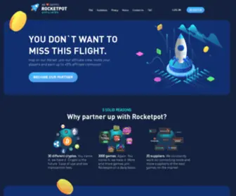 Rocketpotaffiliates.io(ROCKETPOT AFFILIATES) Screenshot