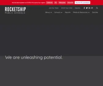 Rocketshipschools.org(Rocketship Public Schools) Screenshot