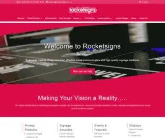 Rocketsigns.co.za(Printing and Signage Cape Town) Screenshot