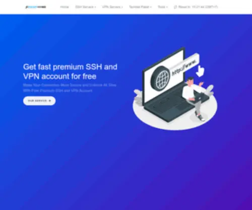 Rocketssh.com(Free High Speed Premium VPN & SSH SSL/TLS Server) Screenshot