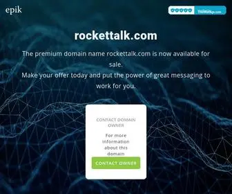 Rockettalk.com(Contact with domain owner) Screenshot