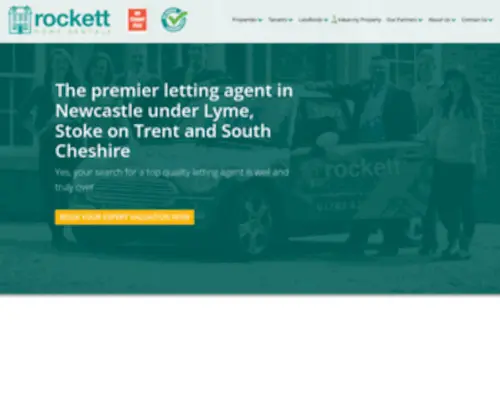 Rocketthomerentals.com(Estate Agents in Newcastle under Lyme) Screenshot