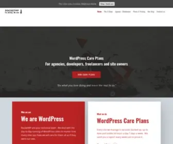 Rocketwp.co.uk(WordPress Care Plans for Agencies Designers & Website Owners) Screenshot