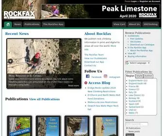 Rockfax.com(World Rock Climbing Information) Screenshot