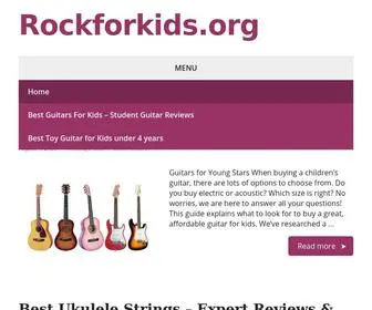Rockforkids.org(Rock for Kids) Screenshot