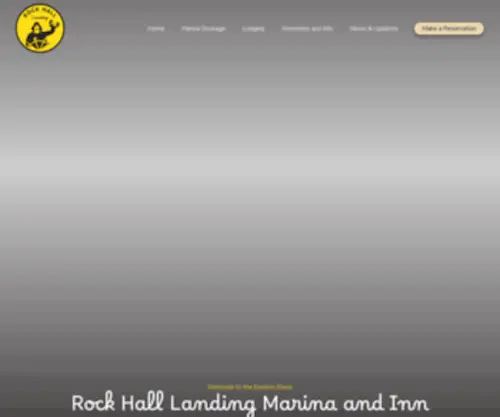 Rockhalllanding.com(Rock Hall Maryland Marina and Hotel) Screenshot