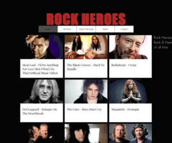 Rockheroes.net(Rock Music) Screenshot