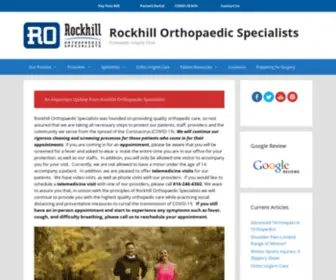 Rockhillortho.com(Rockhill Ortho) Screenshot