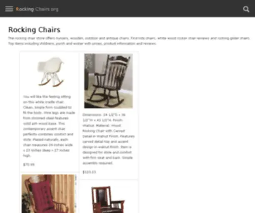 Rocking-Chairs.org(Rocking Chairs) Screenshot
