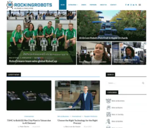Rockingrobots.com(The story of humans) Screenshot