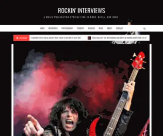 Rockininterviews.com(Rockin' Interviews) Screenshot