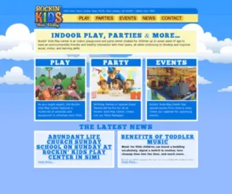 Rockinkidspc.com(Rockin' Kids Play Center) Screenshot