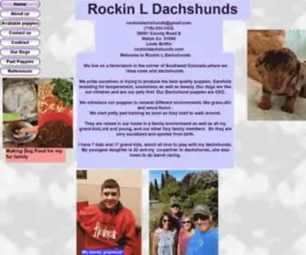 Rockinldachshunds.com(Rockin L Dachshunds) Screenshot