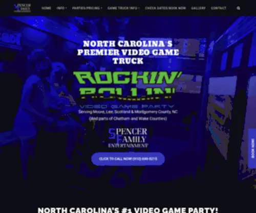 Rockinrollinvideogameparty.com(Luxury limo) Screenshot
