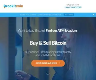 Rockitcoin.com(Bitcoin ATMs) Screenshot