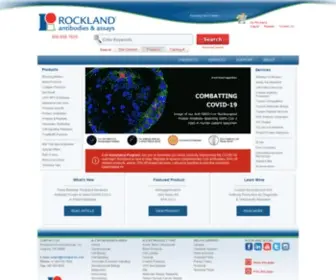 Rockland-INC.com(Rockland Immunochemicals) Screenshot