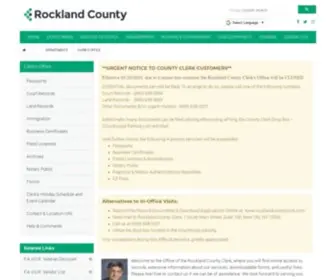 Rocklandcountyclerk.com(County of Rockland) Screenshot