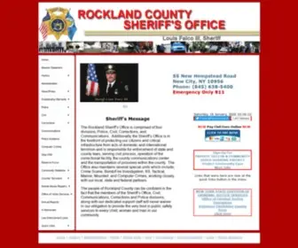 Rocklandcountysheriffoffice.com(Rockland County Sheriff's Office) Screenshot