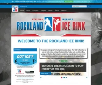 Rocklandicerink.com(Rockland Ice Rink) Screenshot