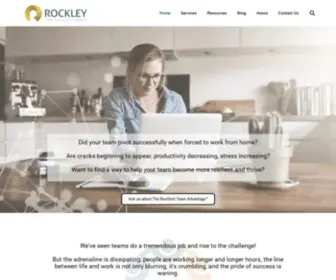 Rockley.com(Providing the right content anywhere) Screenshot