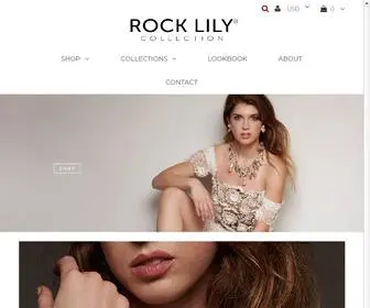 Rocklilycollection.com(Designer fashion jewelry for women Rock Lily Collection) Screenshot