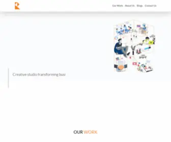 Rocklime.com(A design studio that blends creativity with codes to rejuvenate your brand) Screenshot