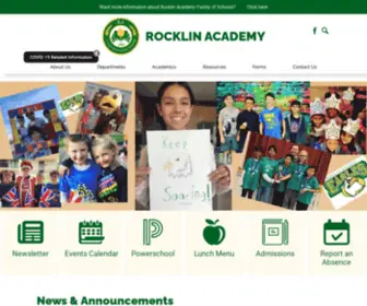 Rocklinacademy.org(Rocklin Academy Turnstone) Screenshot