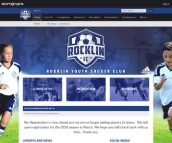 Rocklinfc.org(Rocklin FC) Screenshot