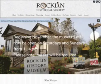 Rocklinhistorical.org(Preserving and promoting the history of Rocklin) Screenshot