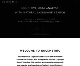 Rockmetric.com(Cognitive Data Analytics Platform) Screenshot