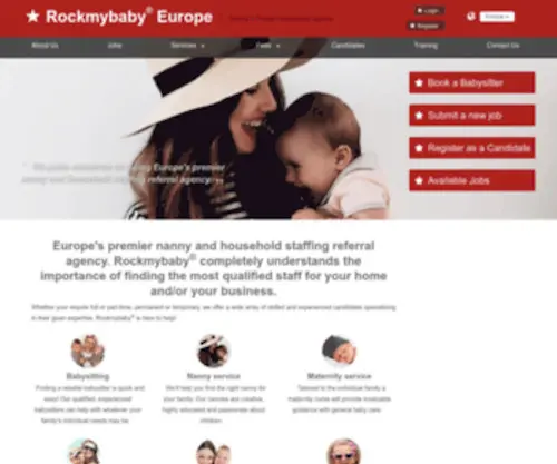 Rockmybaby.eu.com(Rockmybaby® Nanny & Private Household Staff Solutions) Screenshot