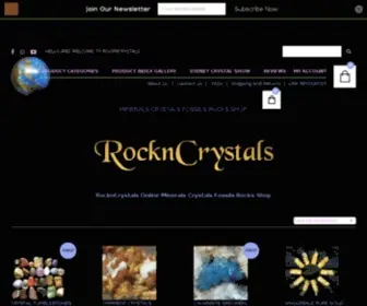 Rockncrystals.com.au(Sydney Crystal Show) Screenshot