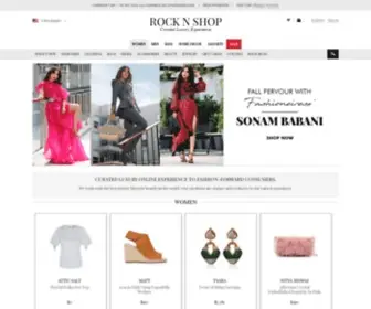 Rocknshop.com(Luxury Designer Fashion for Men & Women) Screenshot