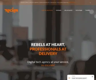 Rockon.tech(Make your business win the digital technology battle) Screenshot