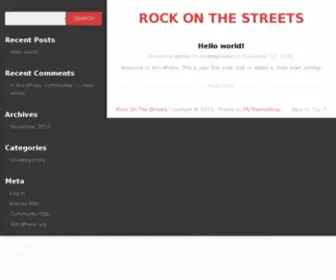 Rockonthestreets.com(Rock on the Streets) Screenshot