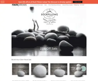 Rockpillows.com(The Original Rock Pillows) Screenshot