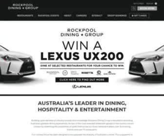 Rockpool.com(Rockpool Dining Group) Screenshot