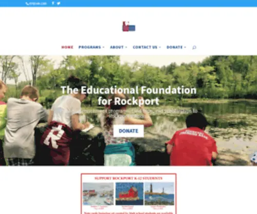 Rockportedfoundation.org(The primary mission of the Foundation) Screenshot